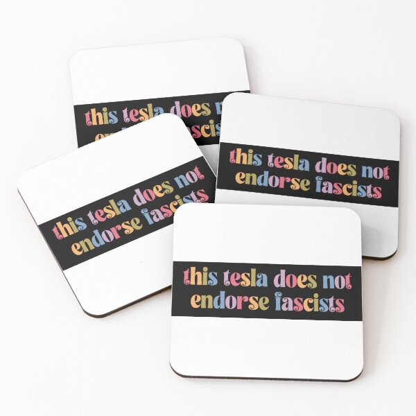 Item preview, Tesla Anti-Fascist Car Magnet designed and sold by DorikoKazan.