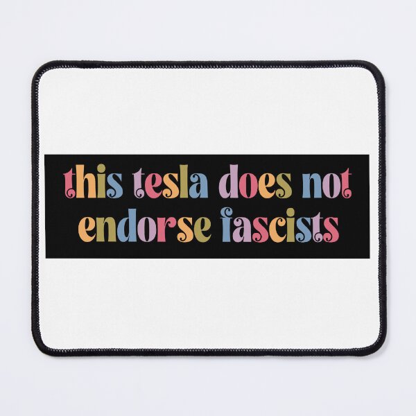 Item preview, Tesla Anti-Fascist Car Magnet designed and sold by DorikoKazan.