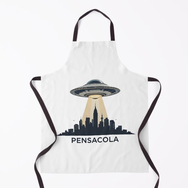 Item preview, Pensacola UFO Invasion - Sci-Fi Cityscape Artwork designed and sold by latelierdechris.