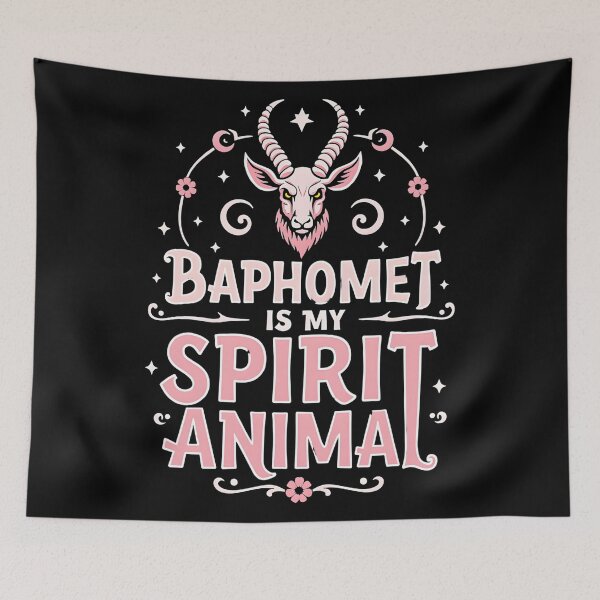 Item preview, Baphomet Is My Spirit Animal – Gothic Occult designed and sold by sekrecja.