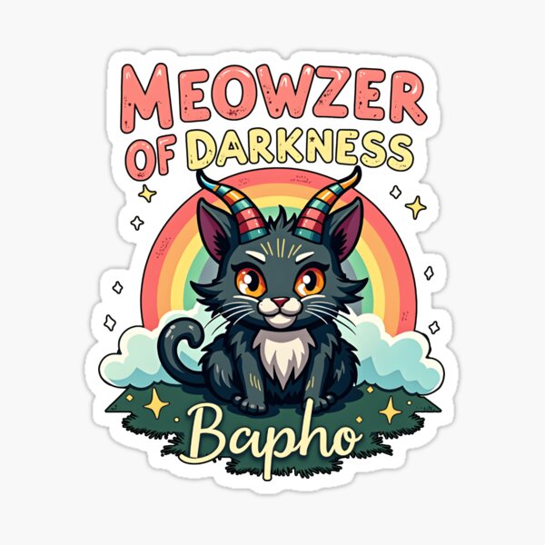 Item preview, Meowzer of Darkness – Cute Occult Cat designed and sold by sekrecja.