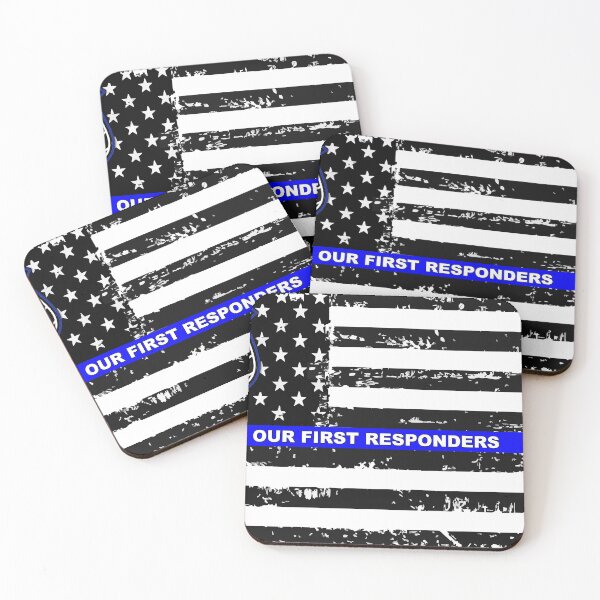 Item preview, Bless our first responders - Police designed and sold by evonbart Print on Demand.
