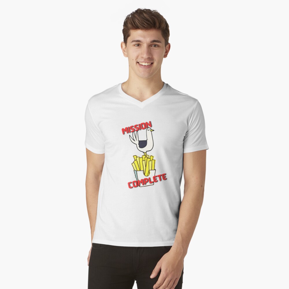 Item preview, V-Neck T-Shirt designed and sold by SeagullEatChip.