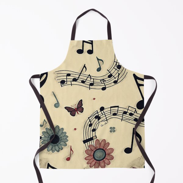 Item preview, Musical Notes and Flowers designed and sold by Hen-C-Art.