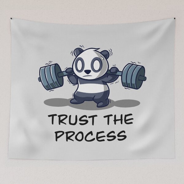 Item preview, Pandas Trust The Process designed and sold by RedPandaTee.