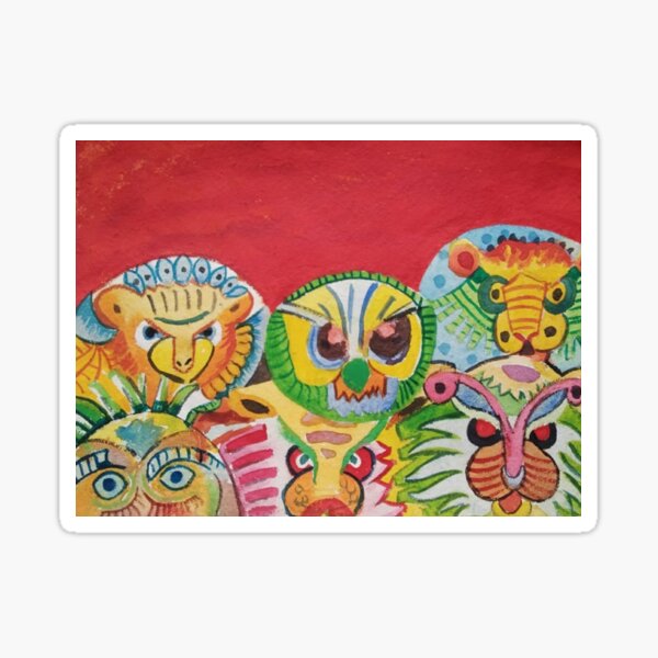 Item preview, Mask cartoon Pohela Baishak. designed and sold by fbtrisha.