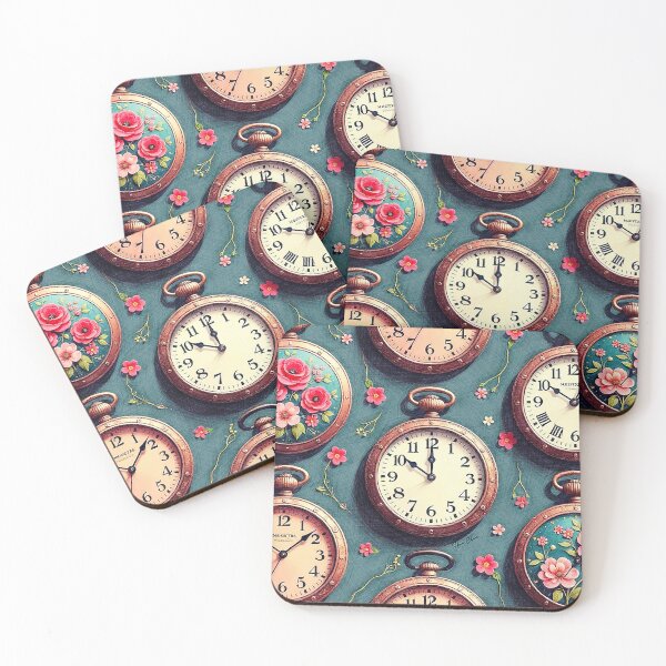 Item preview, Vintage Pocket Watch & Flowers designed and sold by Hen-C-Art.