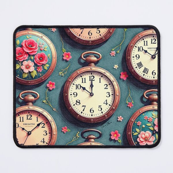 Item preview, Vintage Pocket Watch & Flowers designed and sold by Hen-C-Art.