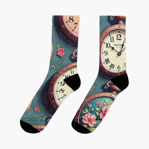Item preview, Vintage Pocket Watch & Flowers designed and sold by Hen-C-Art.