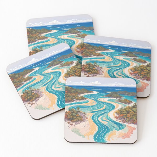 Item preview, Whitsunday Islands Australia wall art designed and sold by OttensPixels.