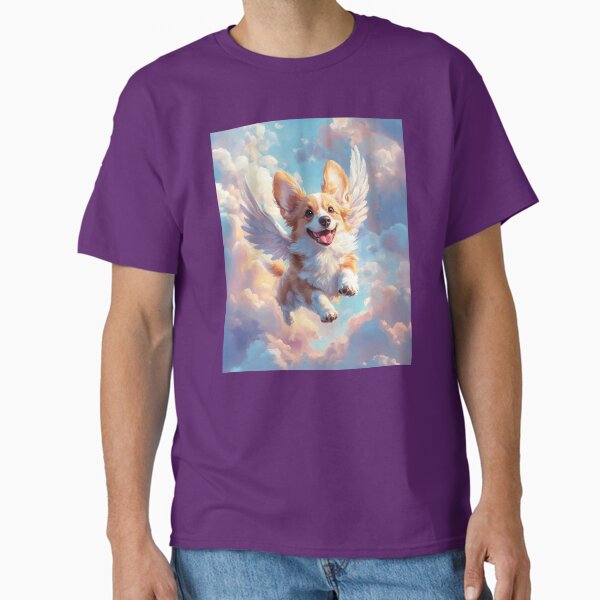 Item preview, Angelic Corgi – Joyful Pet Remembrance Art | Corgi Memorial | Pet Memorial Art designed and sold by Zdarovsky.