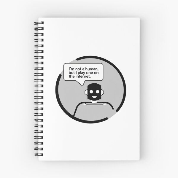 Item preview, I'm Not Human, But I Play One on the Internet – Geek Quote designed and sold by StormArte.