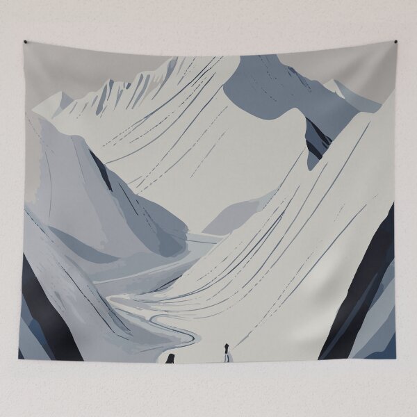 Item preview, Skiing Mountain- Frosty Turns designed and sold by After De Moment.
