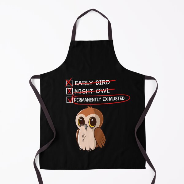 Item preview, Early Bird, Night Owl, Permanently Exhausted designed and sold by RedPandaTee.