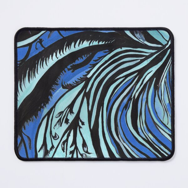 Item preview, "Blue Breeze of the Jungle - Abstract Fantasy Art in Blue Tones" designed and sold by LAPEREPERE.