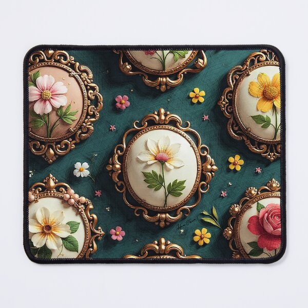 Item preview, Vintage Floral Cameos designed and sold by Hen-C-Art.