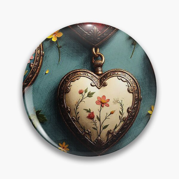 Item preview,  Floral Heart Lockets designed and sold by Hen-C-Art.