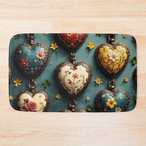 Item preview,  Floral Heart Lockets designed and sold by Hen-C-Art.