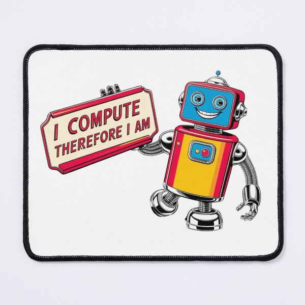 Item preview, I Compute, Therefore I Am – Retro Design for AI Lovers designed and sold by StormArte.