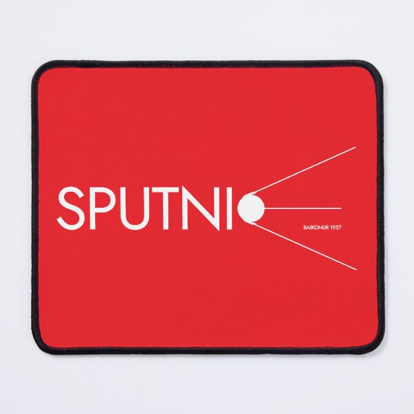 Item preview, Sputnik Baikonur 1957 Typographic Logo designed and sold by BGALAXY.