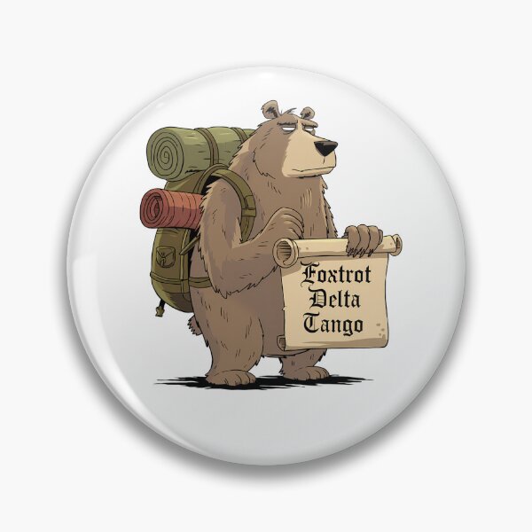 Item preview, Hiker Bear – Military Code Foxtrot Delta Tango designed and sold by sabily.
