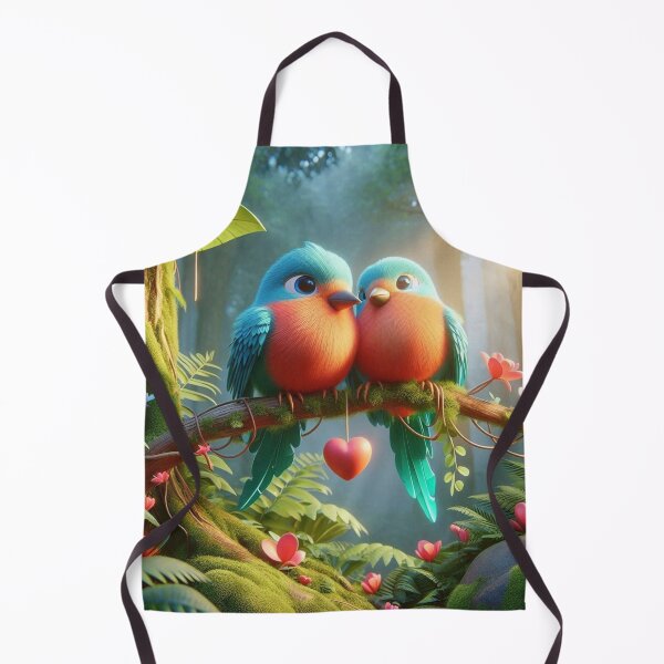 Item preview, Exotic Lovebirds in Lush Rainforest Artwork designed and sold by choder61.