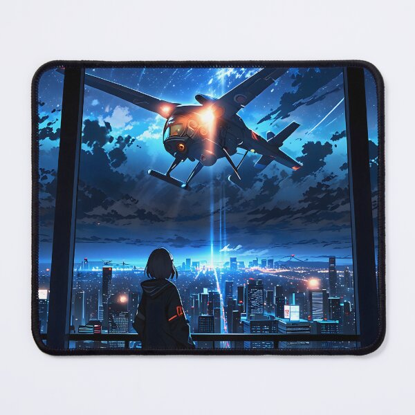 Item preview, Futuristic Tokyo Nights - Cyberpunk Anime Art Poster designed and sold by AbstractAuraArt.
