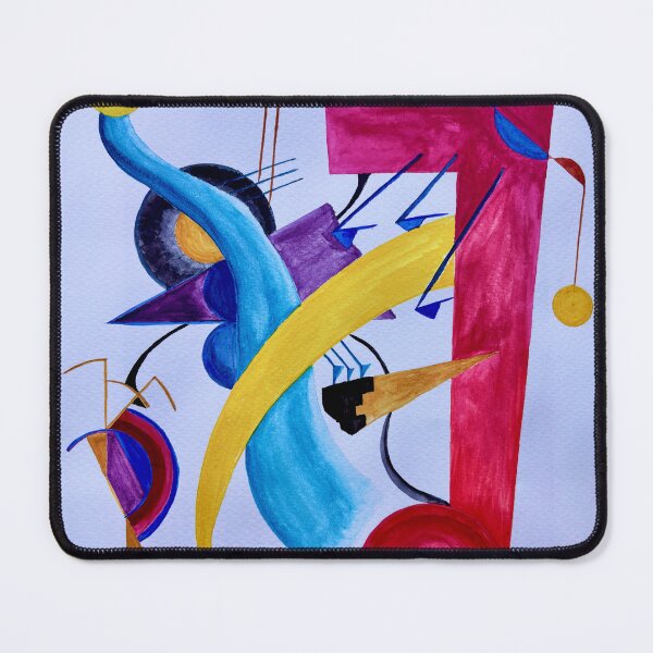Item preview, Mechanical Harmony – Abstract Composition in Kandinsky Style designed and sold by Vision Illustrated.