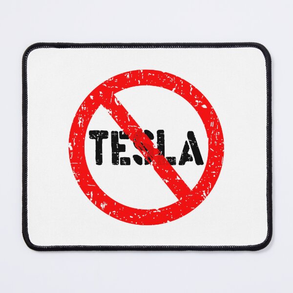 Item preview, Banned tesla elon, NO ELON! anti elon, no elon musk, no musk, Anti-Elon Musk car Bumper Decal For elon musk tesla haters! white black designed and sold by ramwebroom.