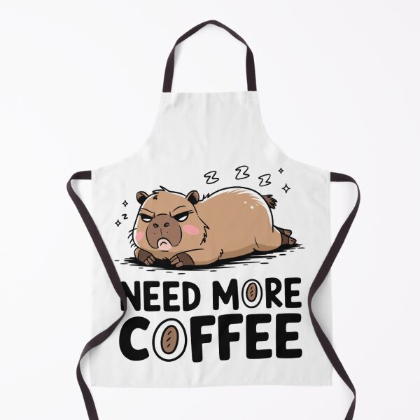 Item preview, Sleepy Capybara – Need More Coffee designed and sold by sabily.
