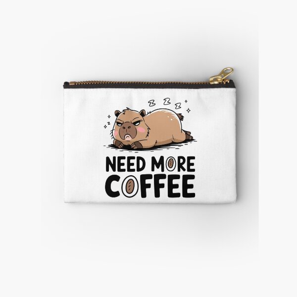 Item preview, Sleepy Capybara – Need More Coffee designed and sold by sabily.