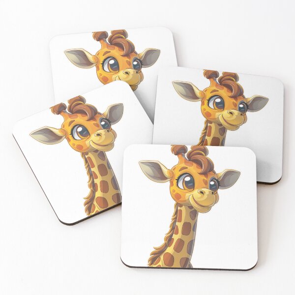 Artikelvorschau, Niedliche Cartoon-Giraffe entworfen und verkauft von Stickermagician.