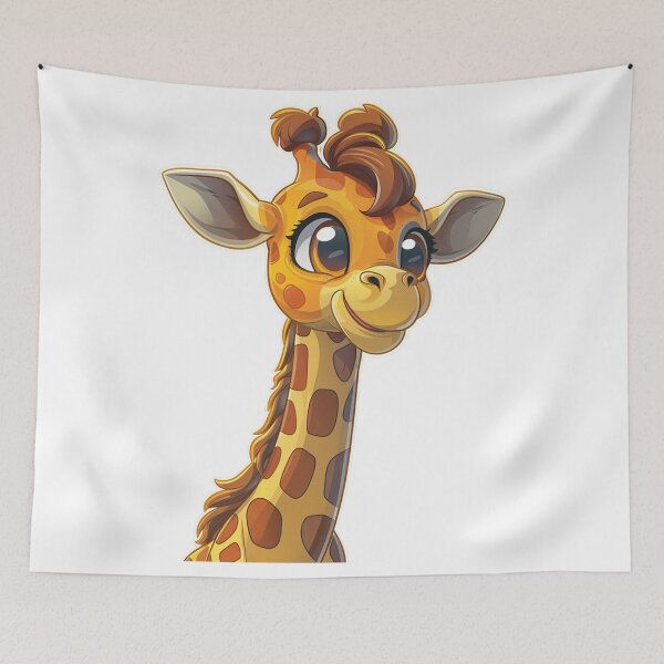 Item preview, Cute cartoon giraffe designed and sold by Stickermagician.
