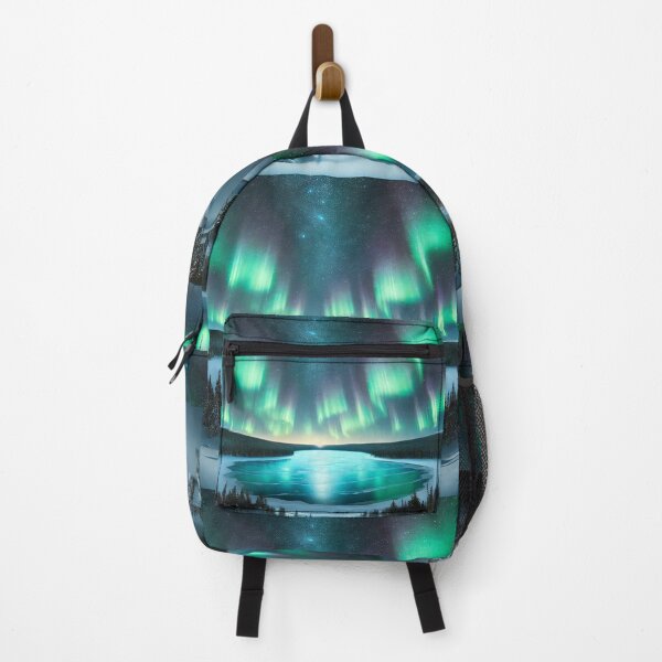Item preview, Northern Lights Landscape Over Snowy Wilderness designed and sold by FLAME OF FIRE CREATIONS.