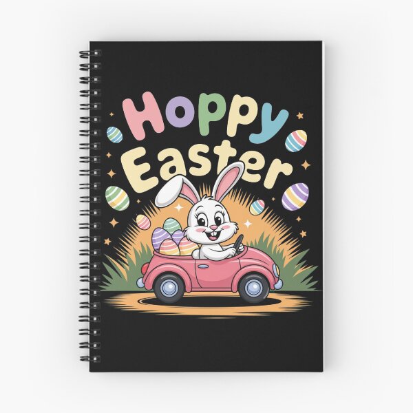 Item preview, Easter Bunny, Hoppy Easter, Cute Bunny In Red Car designed and sold by FurrFunPrints.