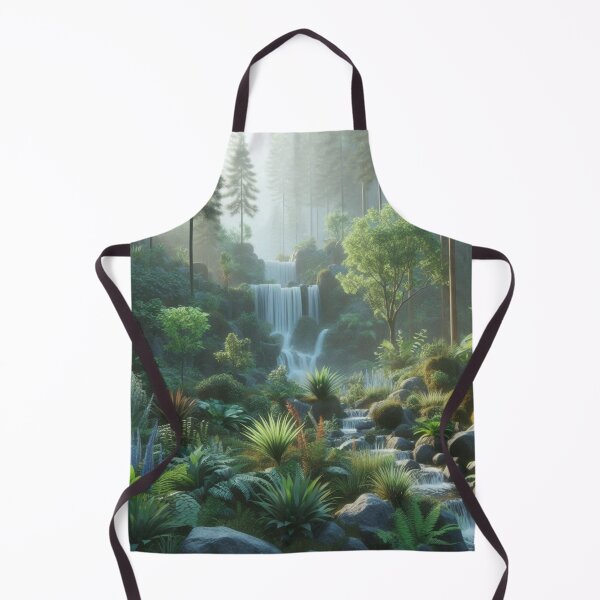 Item preview, Tranquil Forest Stream and Waterfall designed and sold by choder61.