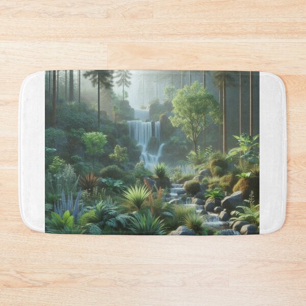 Item preview, Tranquil Forest Stream and Waterfall  designed and sold by choder61.