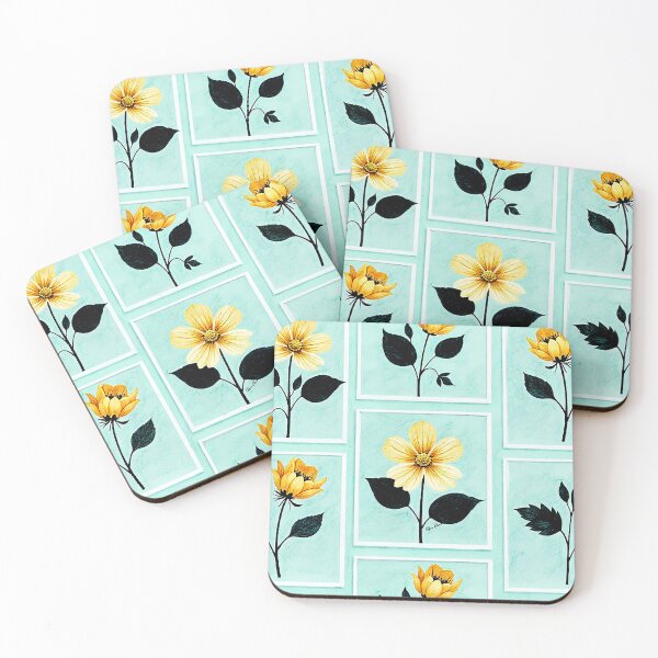 Item preview, Framed Yellow Flowers designed and sold by Hen-C-Art.