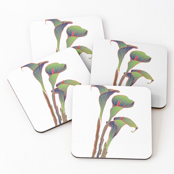Item preview, Vibrant Elegance: Abstract Leafy Stems designed and sold by PURNOMATRA.