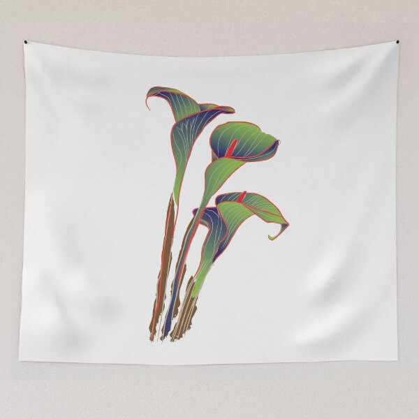 Item preview, Vibrant Elegance: Abstract Leafy Stems designed and sold by PURNOMATRA.