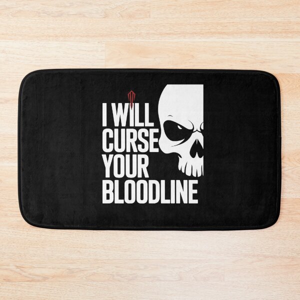 Item preview, Dark Gothic Skull I Will Curse Your Bloodline designed and sold by TeeGrit.