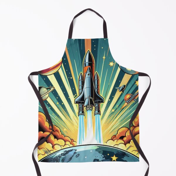Item preview, pop art style space shuttle designed and sold by Dogandesighn.