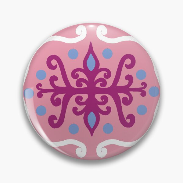 Artikelvorschau, Boho Damast Wirbelmuster in Pink, Immergrünblau und Beere entworfen und verkauft von scome.