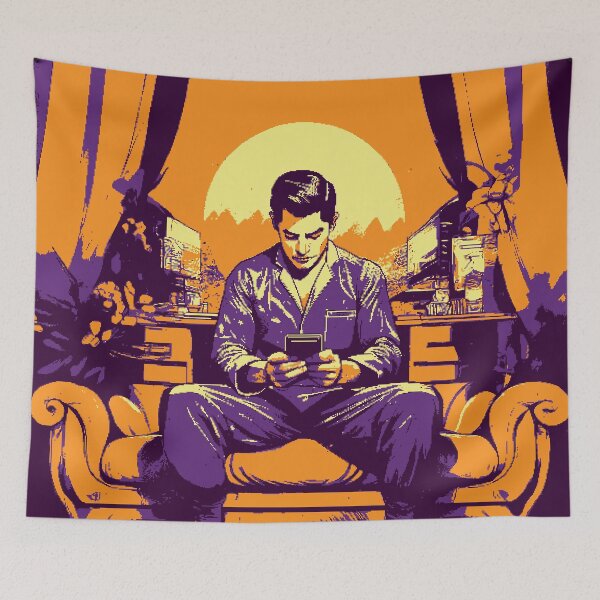 Item preview, Productivity Awaits... Maybe! – Retro Pixel Art Procrastination Decor designed and sold by Rethrowback.
