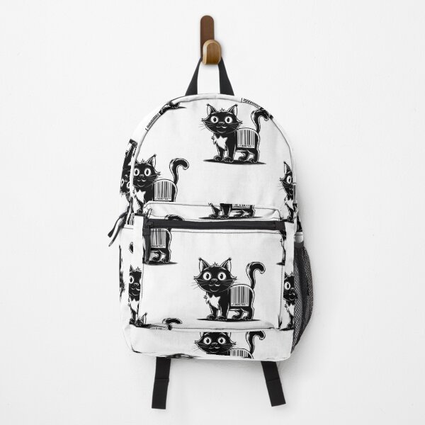 Item preview, Black Cat Barcode – Bold Cartoon Design designed and sold by sabily.