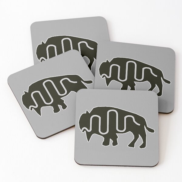 Item preview, Native American Inspired Bison Black designed and sold by Havocgirl.