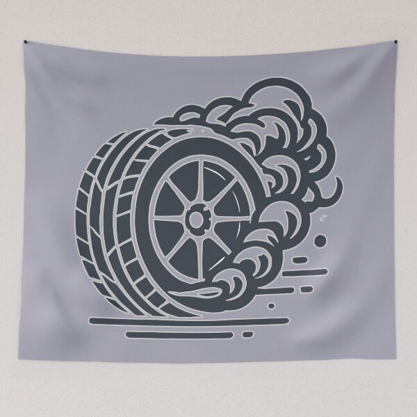 Item preview, Spinning Tire Smoke: Fuel Your High-Octane Drive Forward designed and sold by CoolVisionStd.