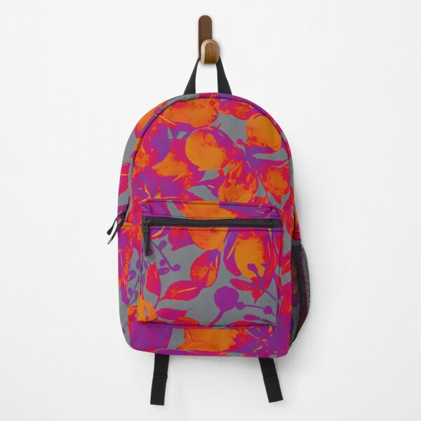 Artikelvorschau, Faszinierende orange und violette Blumenexplosion entworfen und verkauft von DreamsArtwear.