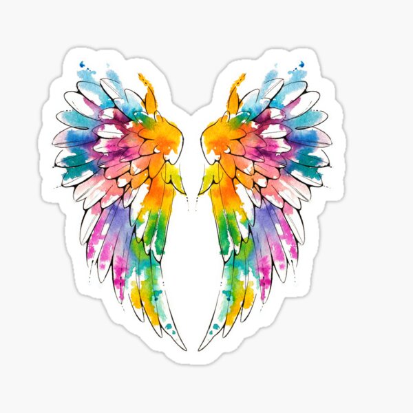 Item preview, Pair of Chakra Angel Wings designed and sold by Inky Paige.