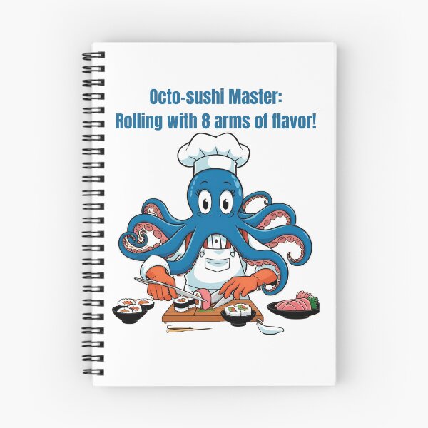 Item preview, Octopus Sushi Chef – Funny Seafood Art designed and sold by GrafiShop.